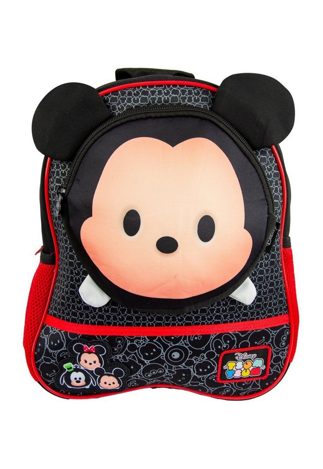 Vista 2 Infantil - Mochila Costas Mickey Mouse Disney Escolar Masculina Resistente preto/vermelho Disney preto/vermelho