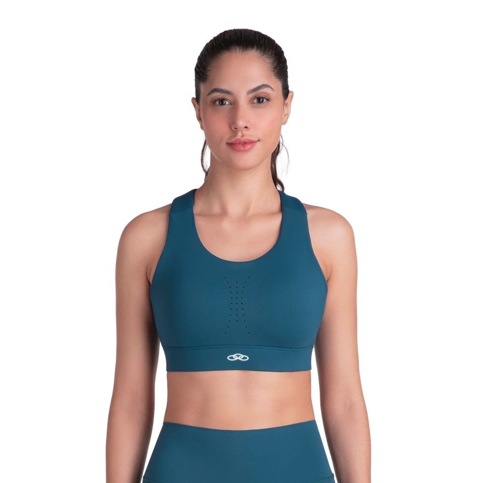 Top Corre Alto Impacto Olympikus Feminino PP Azul