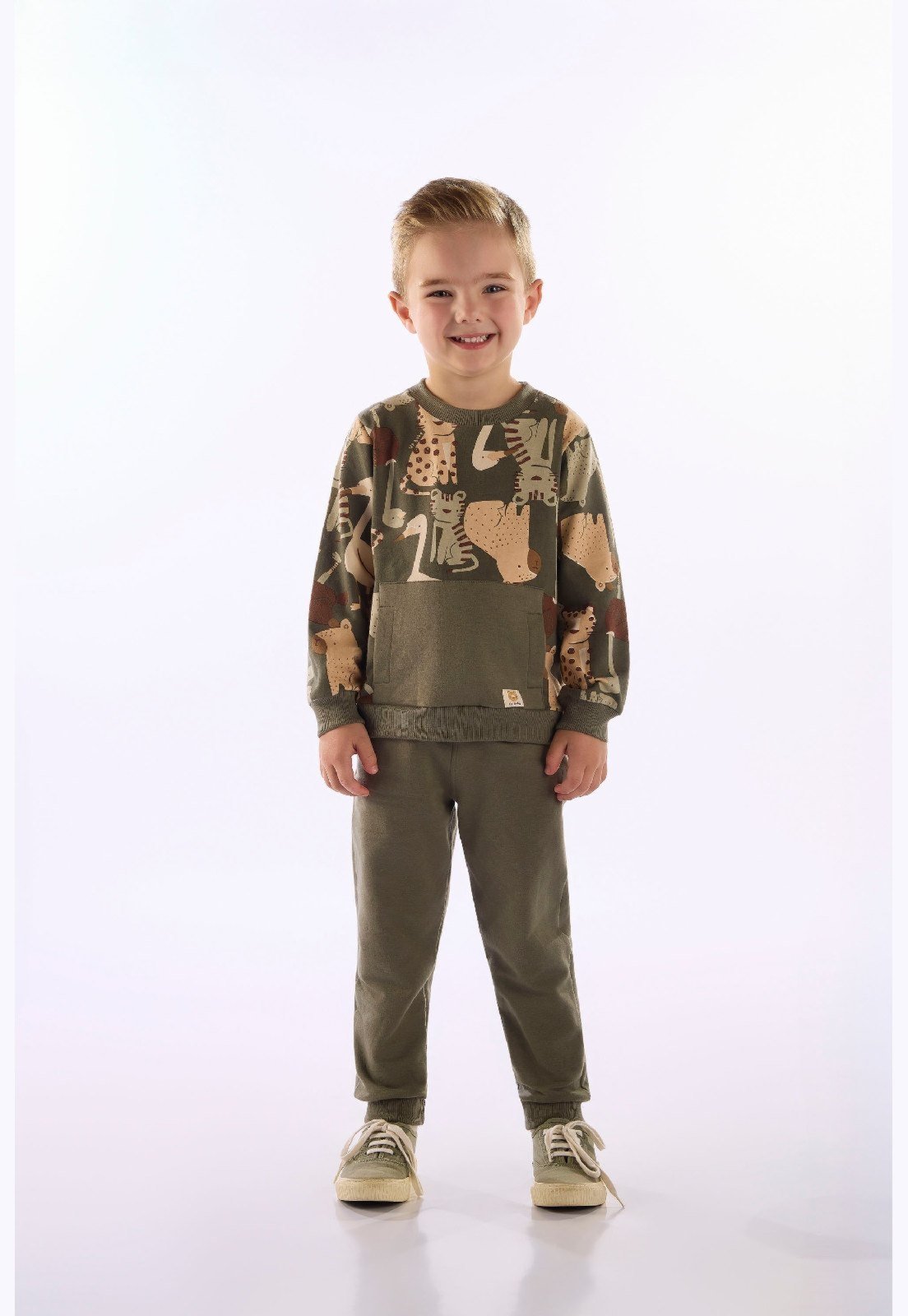 Infantil - Conjunto Blusão Calça Up Baby Azul