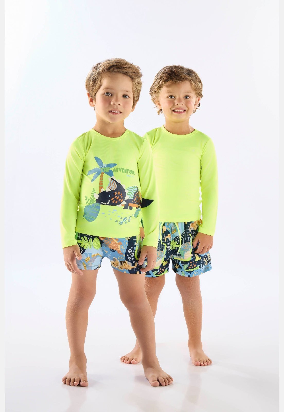 Vista 2 Short Praia Microfibra Forrada Up Baby estampado Up Baby estampado