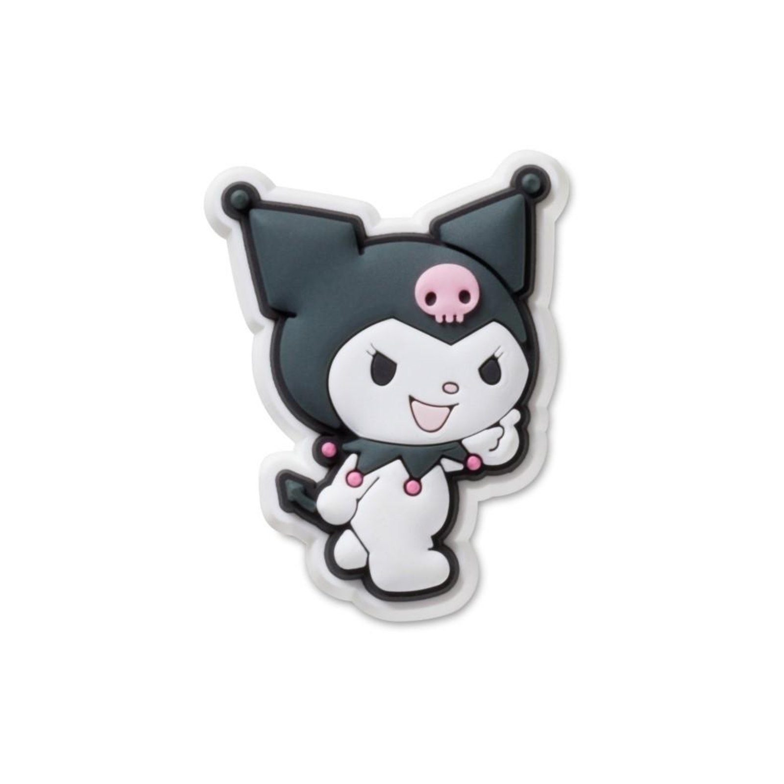 Vista 2 Infantil - Jibbitz™ Sanrio Kuromi Crocs branco