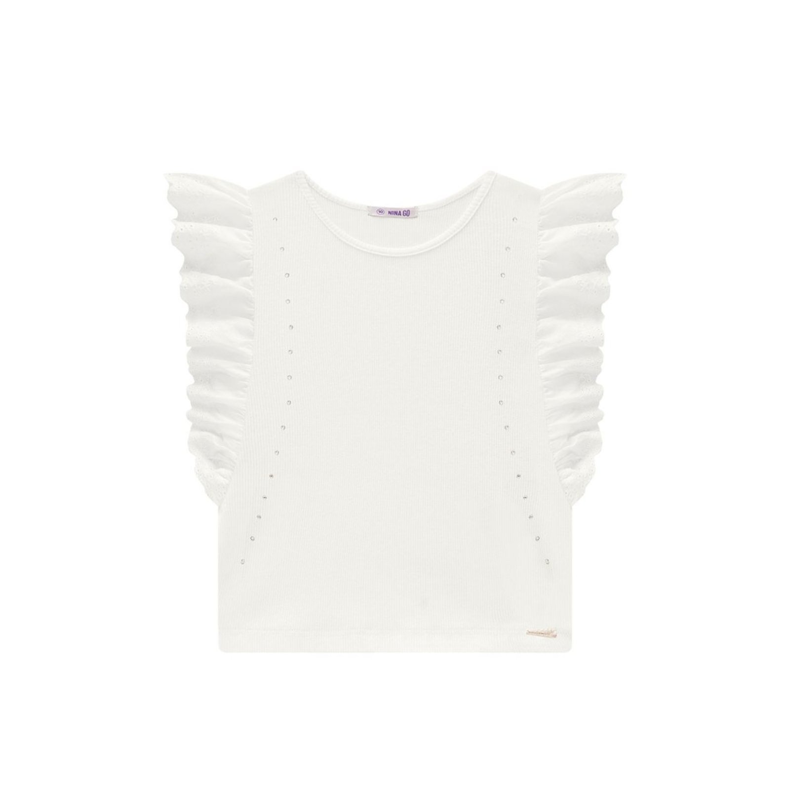 Infantil - Blusa Menina Cotton com Brilho
