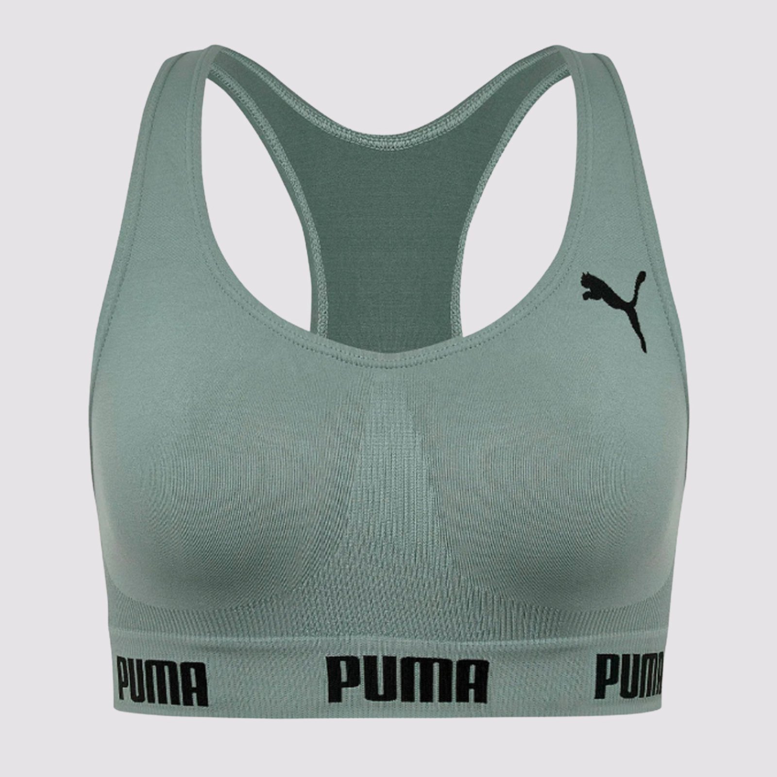 Top Puma Sem Costura Feminino Verde