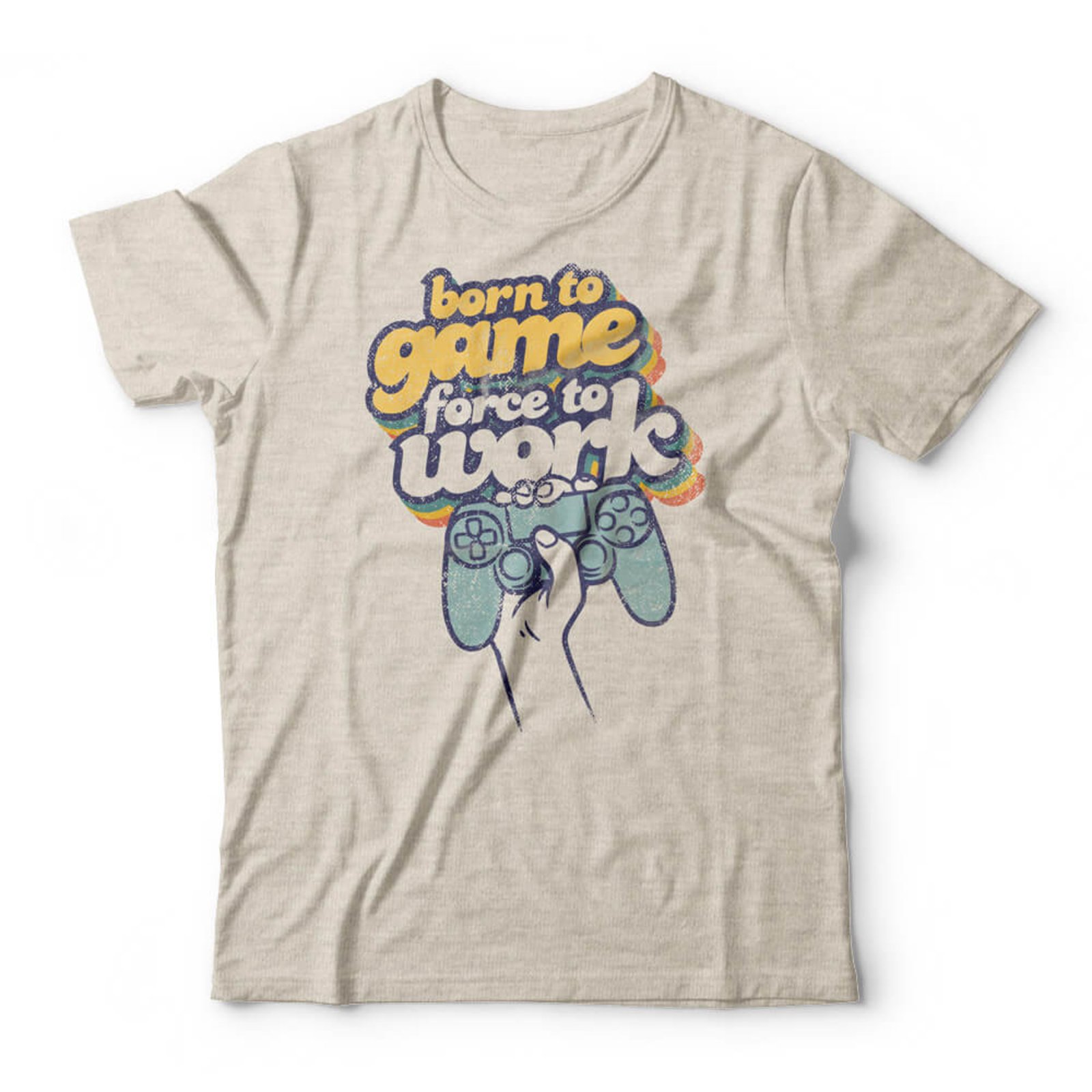 Camiseta Born To Game - Mescla Banana