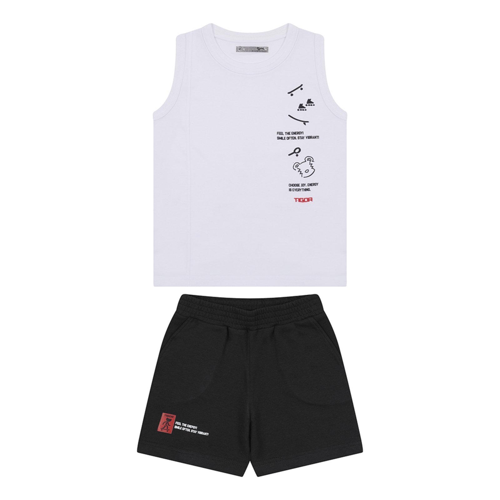 Infantil - Conjunto Curto Masculino Tigor T. Tigre