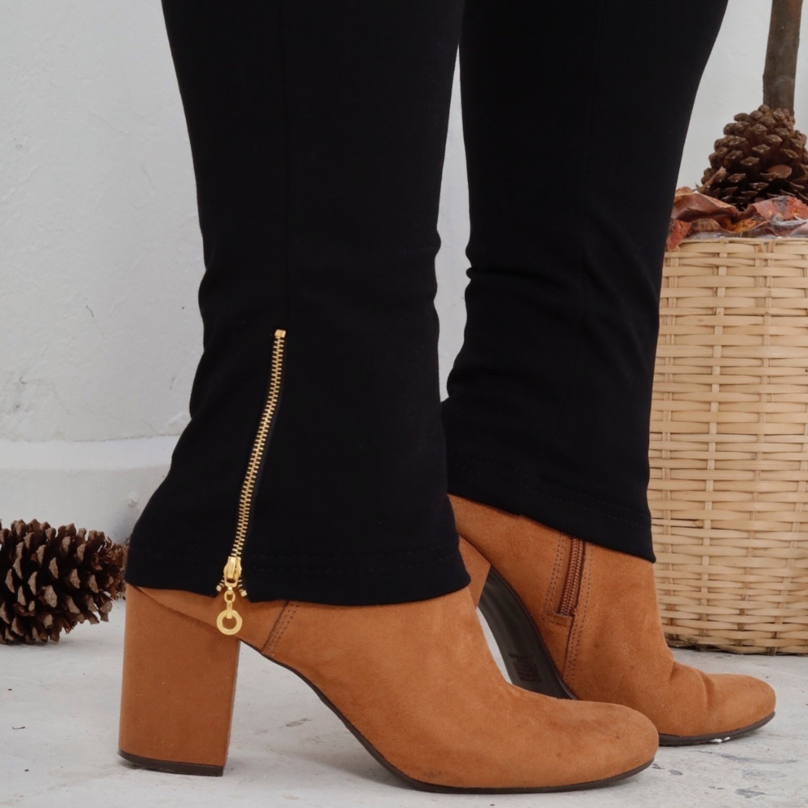 Vista 3 Calça Bandagem Montaria Plus Size Feminina Revanche Zâmbia preto Revanche preto