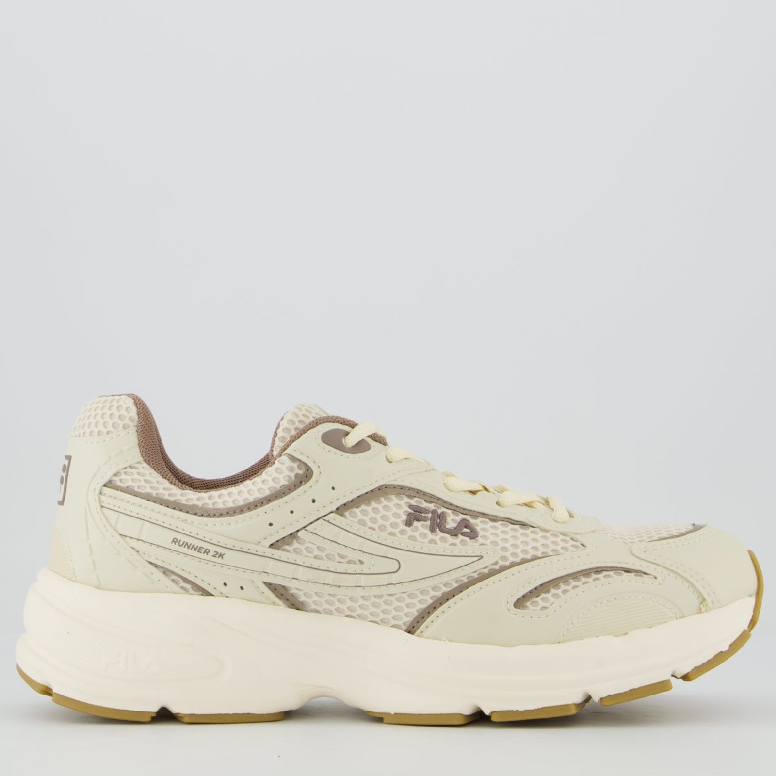 Tênis Fila Runner 2K Off-White e Bege