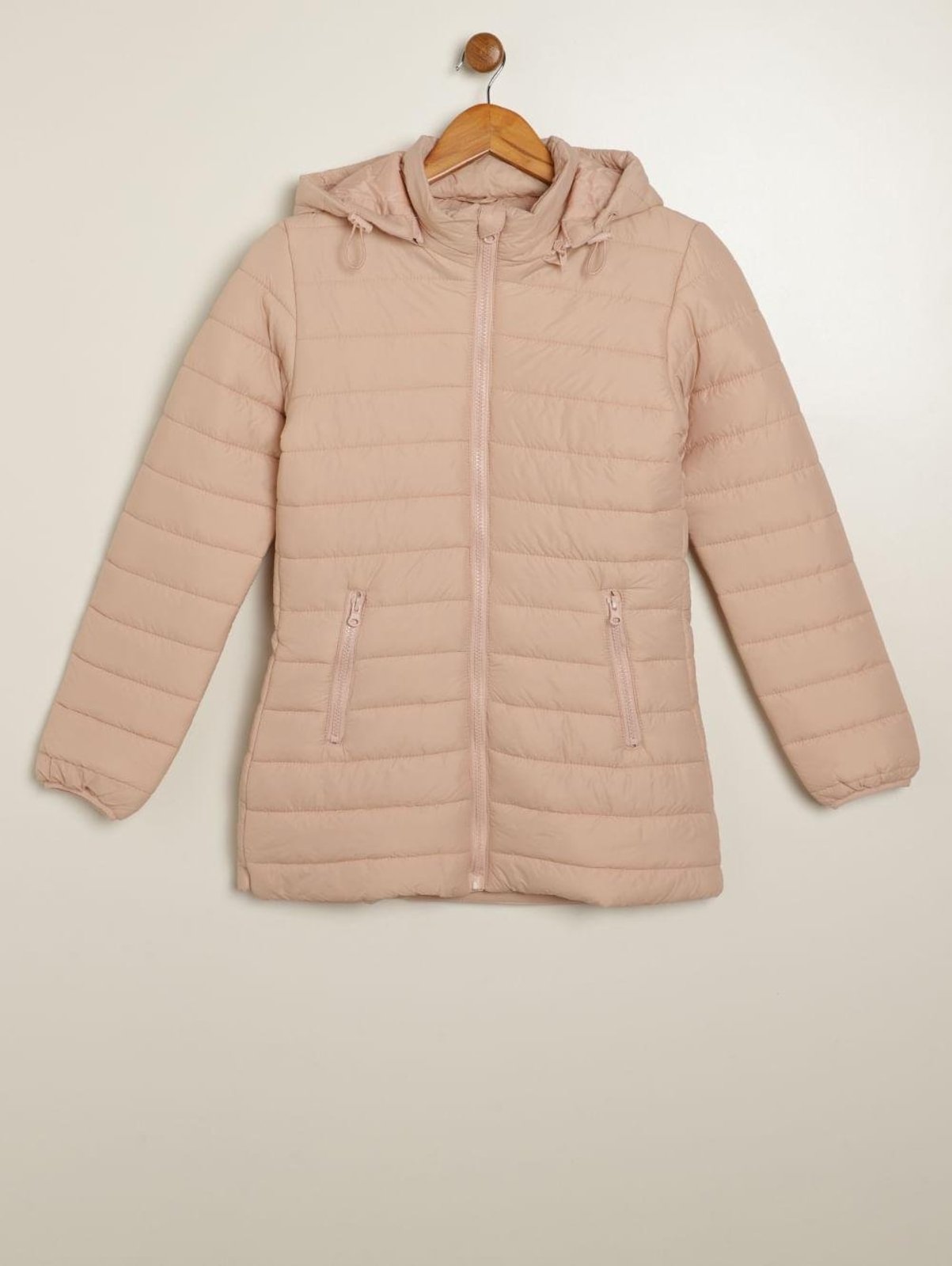 Infantil - Casaco Parka Alongada Vels Juvenil Menina Bege