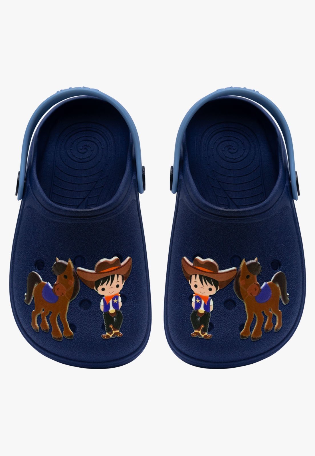 Vista 2 Infantil - Sandalia Babuche Pópidi Menino Cowboy azul marinho Pópidí azul marinho