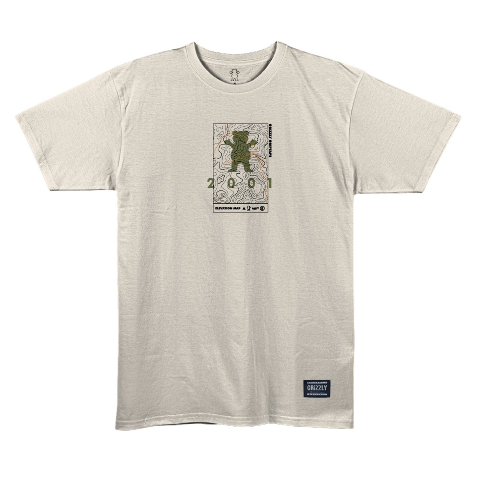 Camiseta Grizzly Terrain Tee - CREAM
