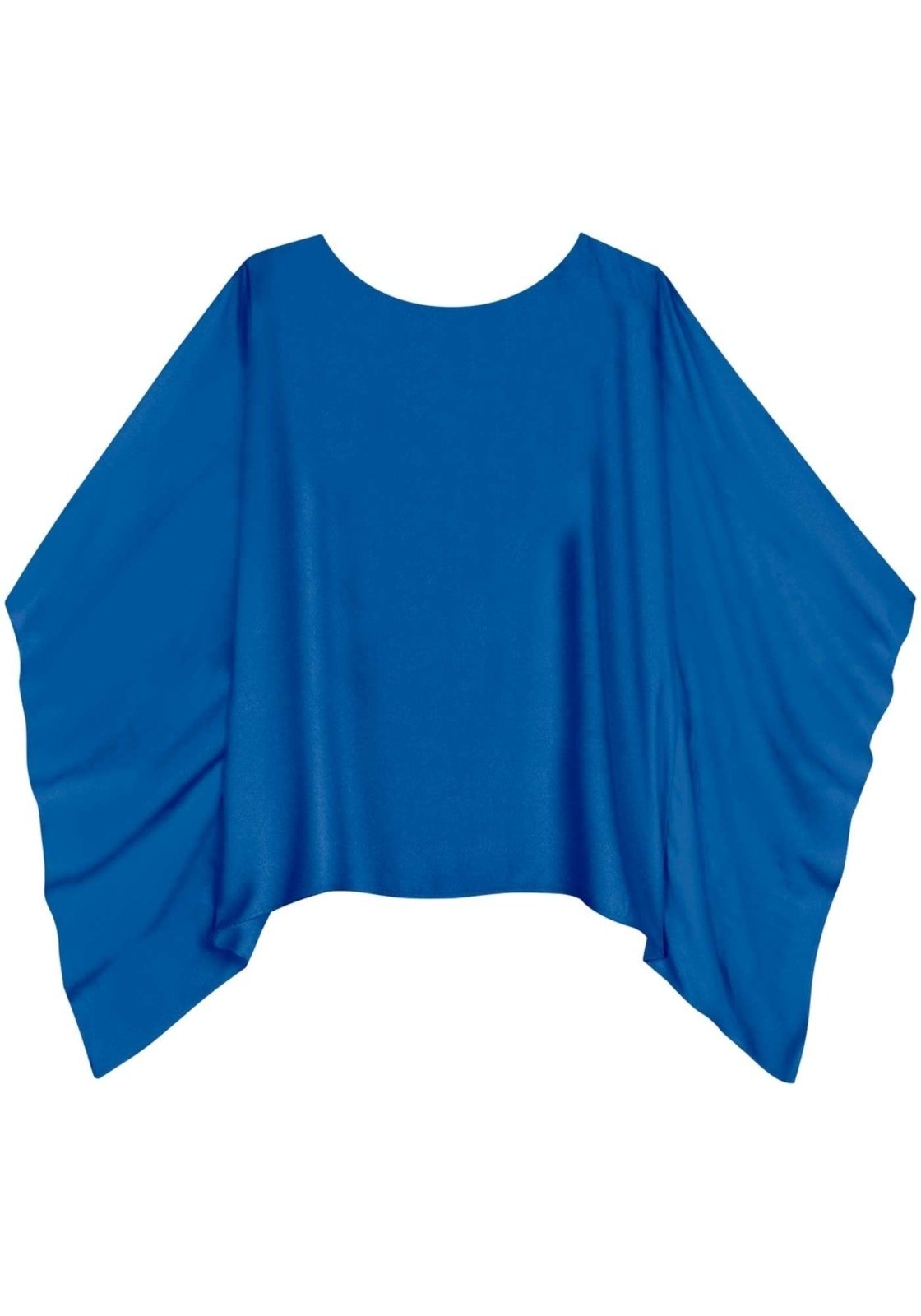 Vista 2 Blusa Ampla Alongada De Mangas Longas Lez a Lez azul Lez a Lez azul