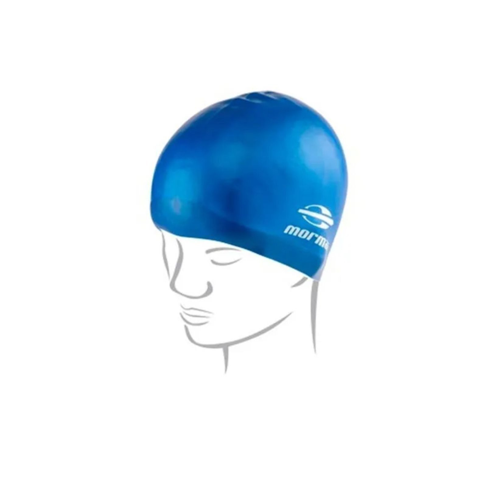 Infantil - Touca De Silicone Para Natação Mormaii Unissex Azul