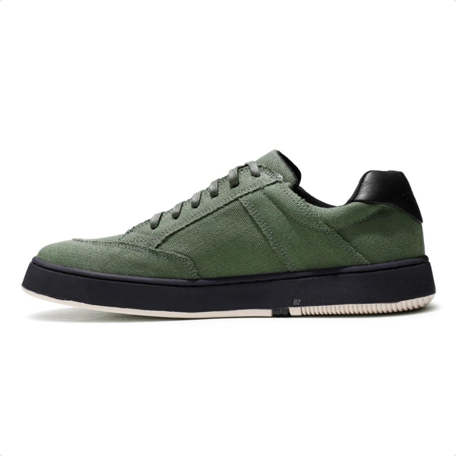 Vista 3 Tênis Osklen Soho Lona Black Sole Masculino Verde verde black Osklen verde black