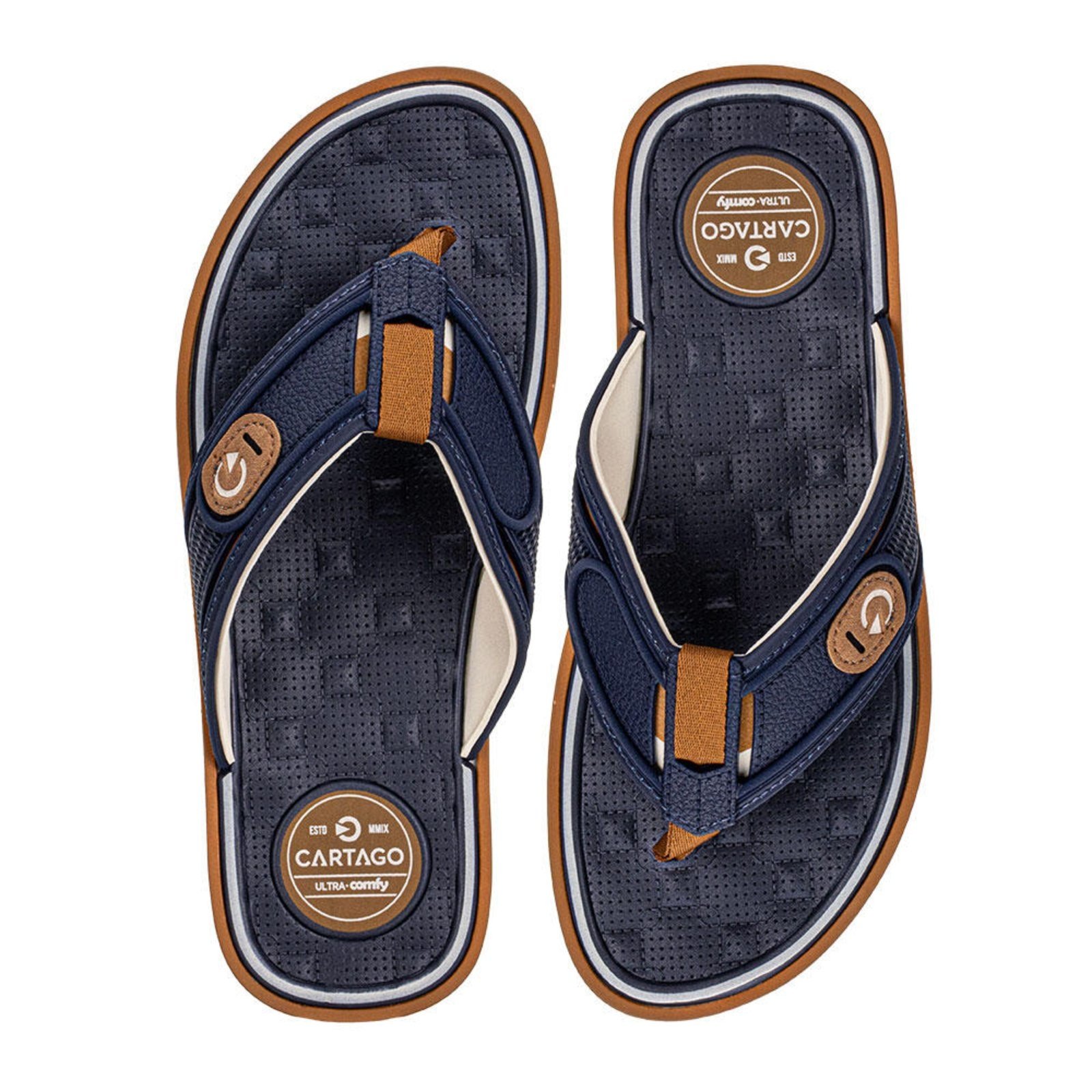 Chinelo Masculino Lyon Iv Cartago 12531 3292531 Bege