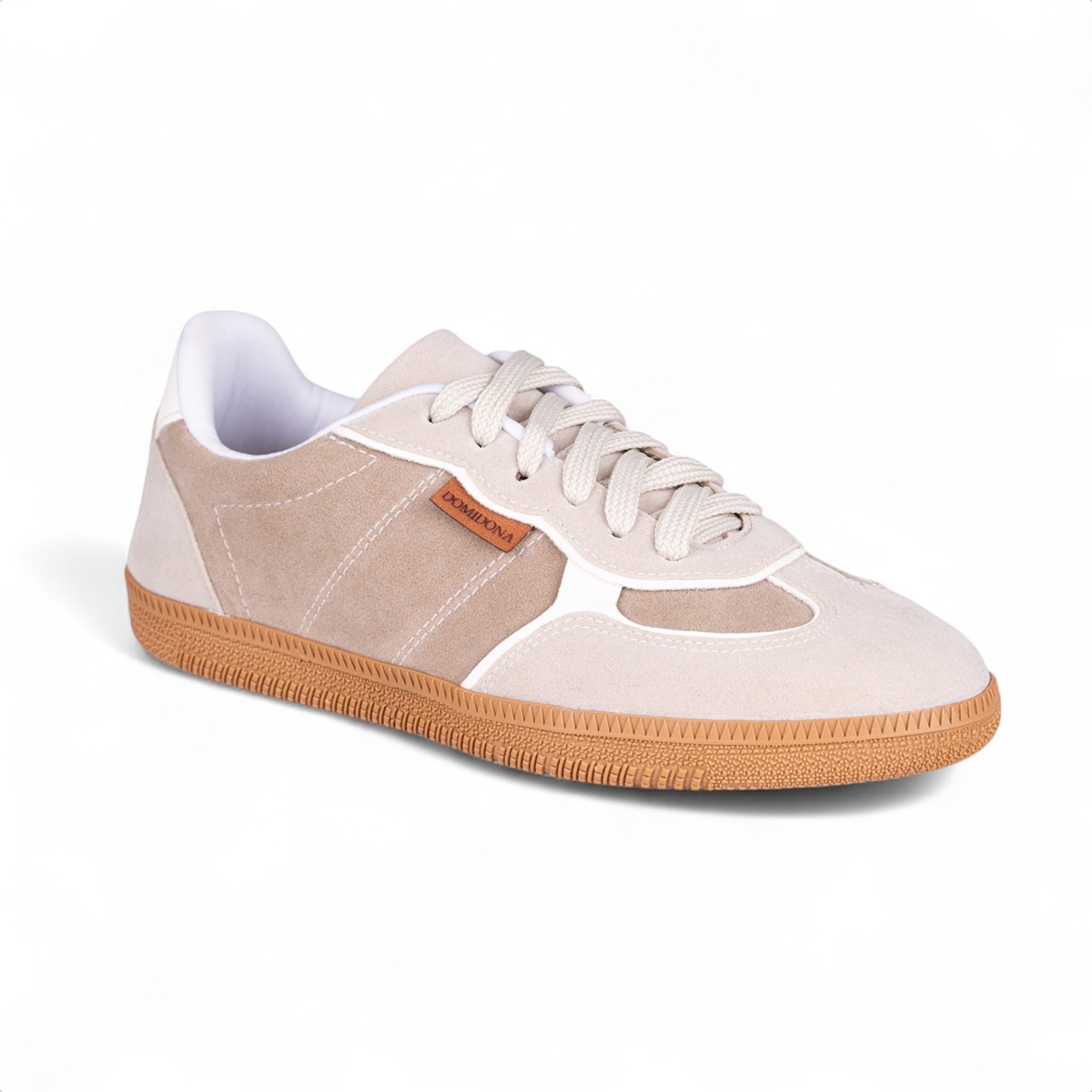 Tênis Feminino Domidona Cinza Estilo Streetwear Cano Baixo Casual Verão