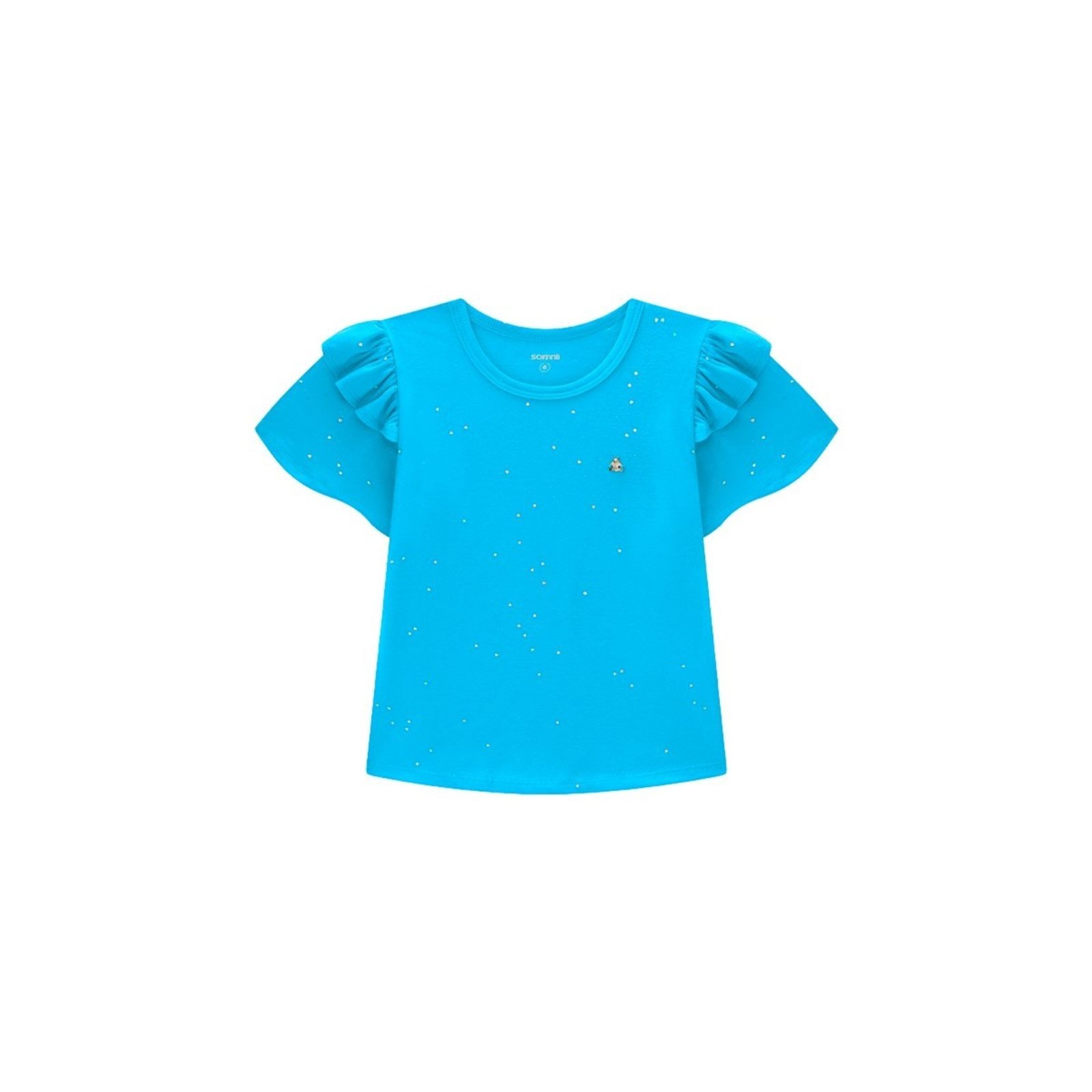 Infantil - Blusa Menina em Cotton com Brilho