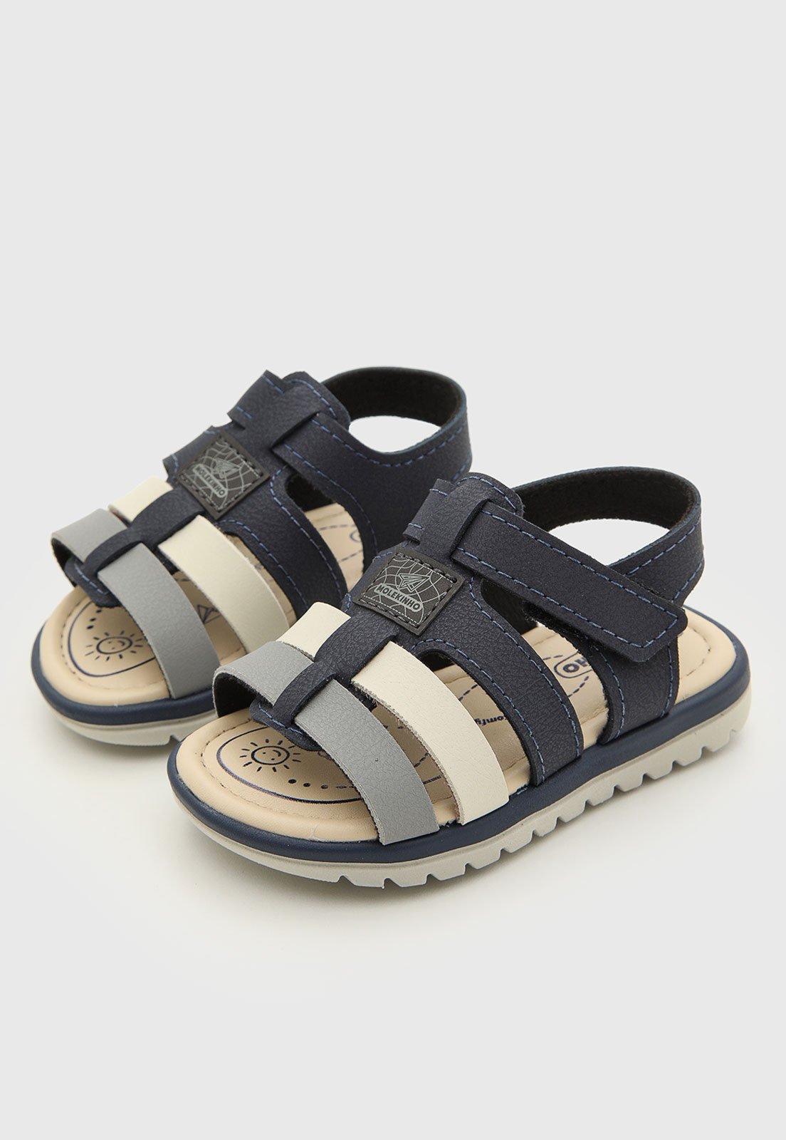 Infantil - Sandália Molekinho Tiras Azul