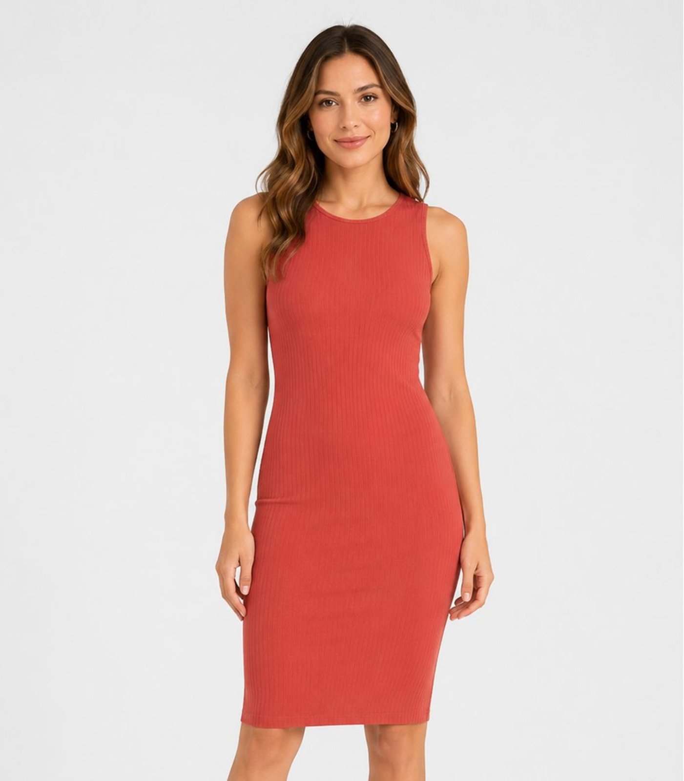 Vestido Curto Ribana Canelada Infinita Cor — foto 4