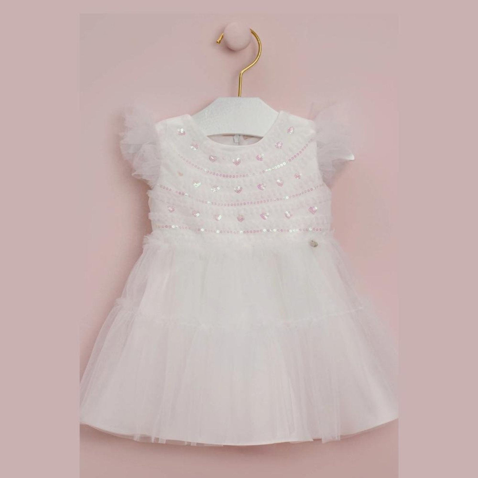 Infantil - Vestido Petit Cherie Festa Corações Branco 1 Branco