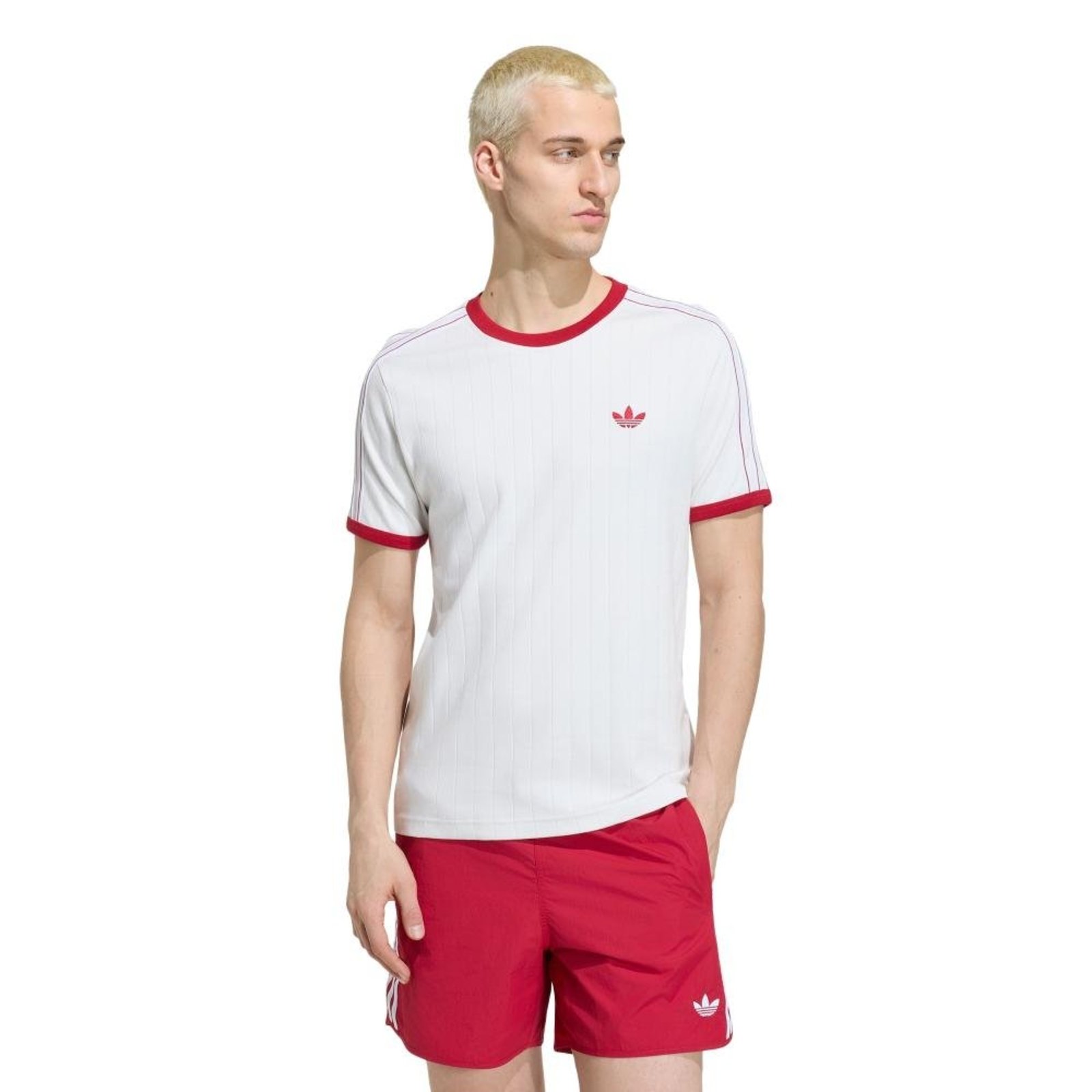 CAMISETA DROP NEEDLE TRÊS LISTRAS adidas Originals Branco