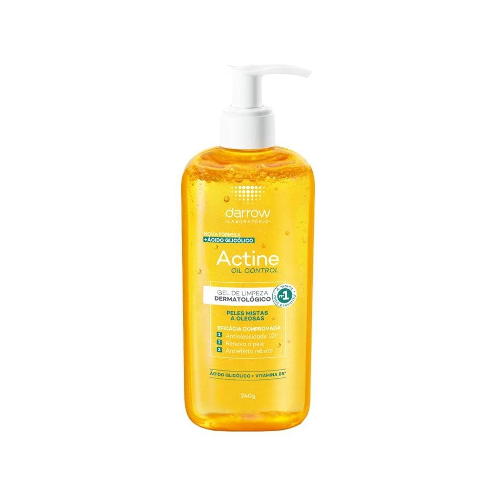 Darrow Actine Oil Control Gel de Limpeza Facial 240g