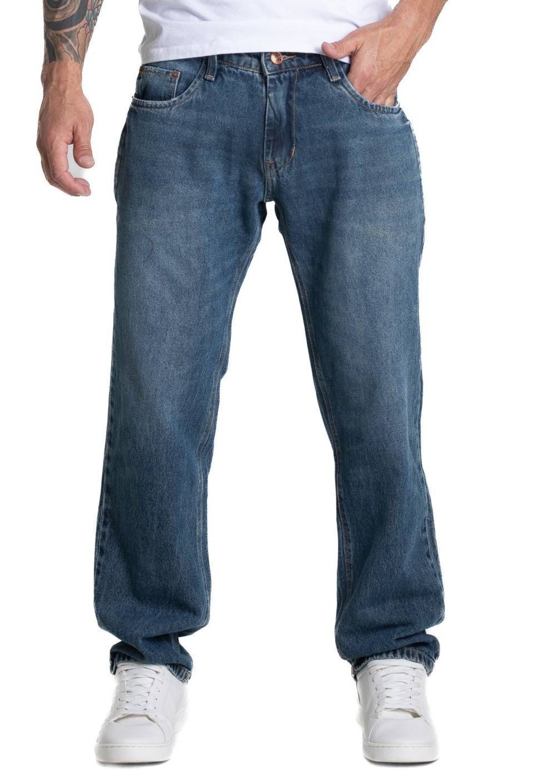 Calça Jeans Sawary Reta - 281556 - Azul - Sawary