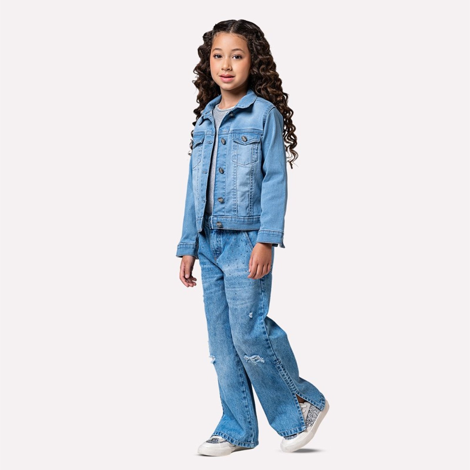 Infantil - Jaqueta Menina Jeans Mania