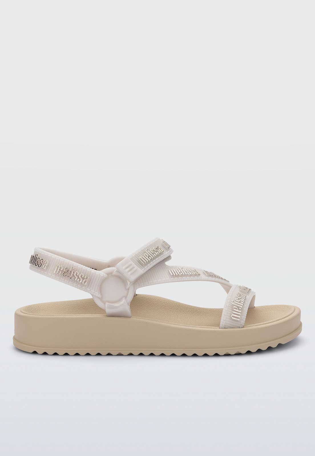 Infantil - Sandália Mini Melissa Stripes M Lover In Bege