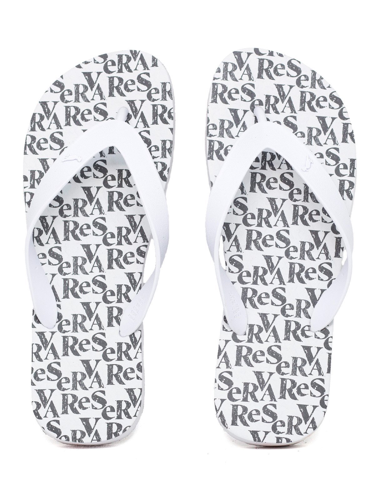 Chinelo Masculino Reserva Go Sandália Casual Slide Borracha Antiderrapante Branco Tipografica