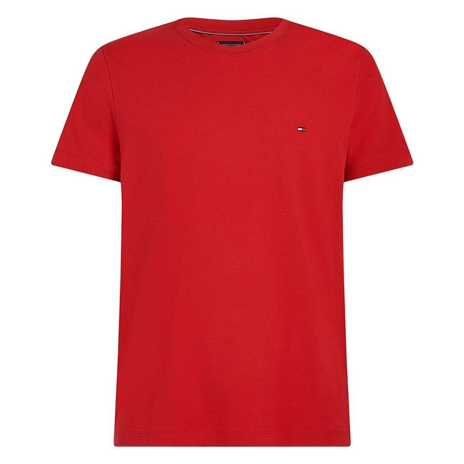 Vista 2 Camiseta Tommy Hilfiger Stretch Slim Fit Tee vermelho Tommy Hilfiger vermelho