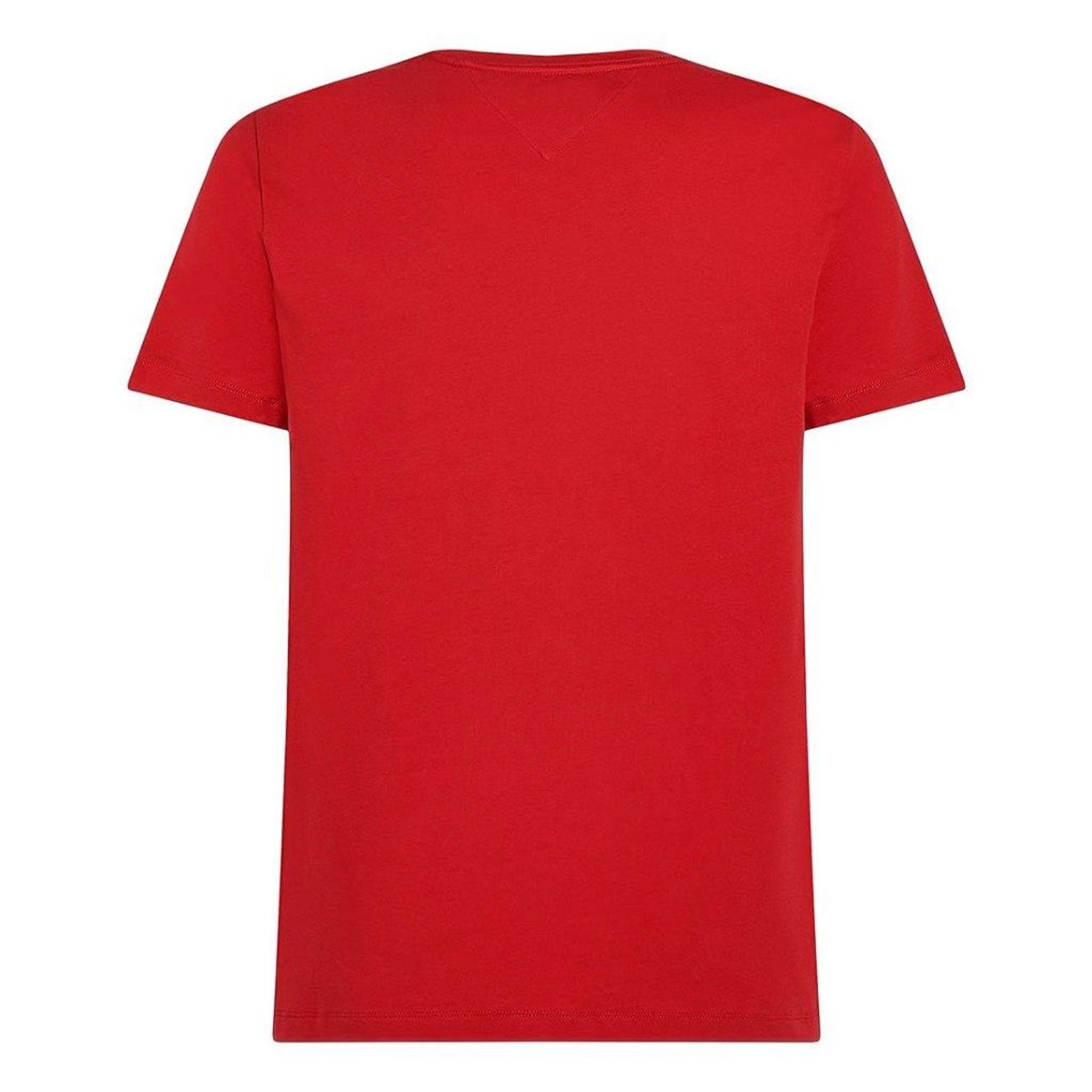 Vista 3 Camiseta Tommy Hilfiger Stretch Slim Fit Tee vermelho Tommy Hilfiger vermelho