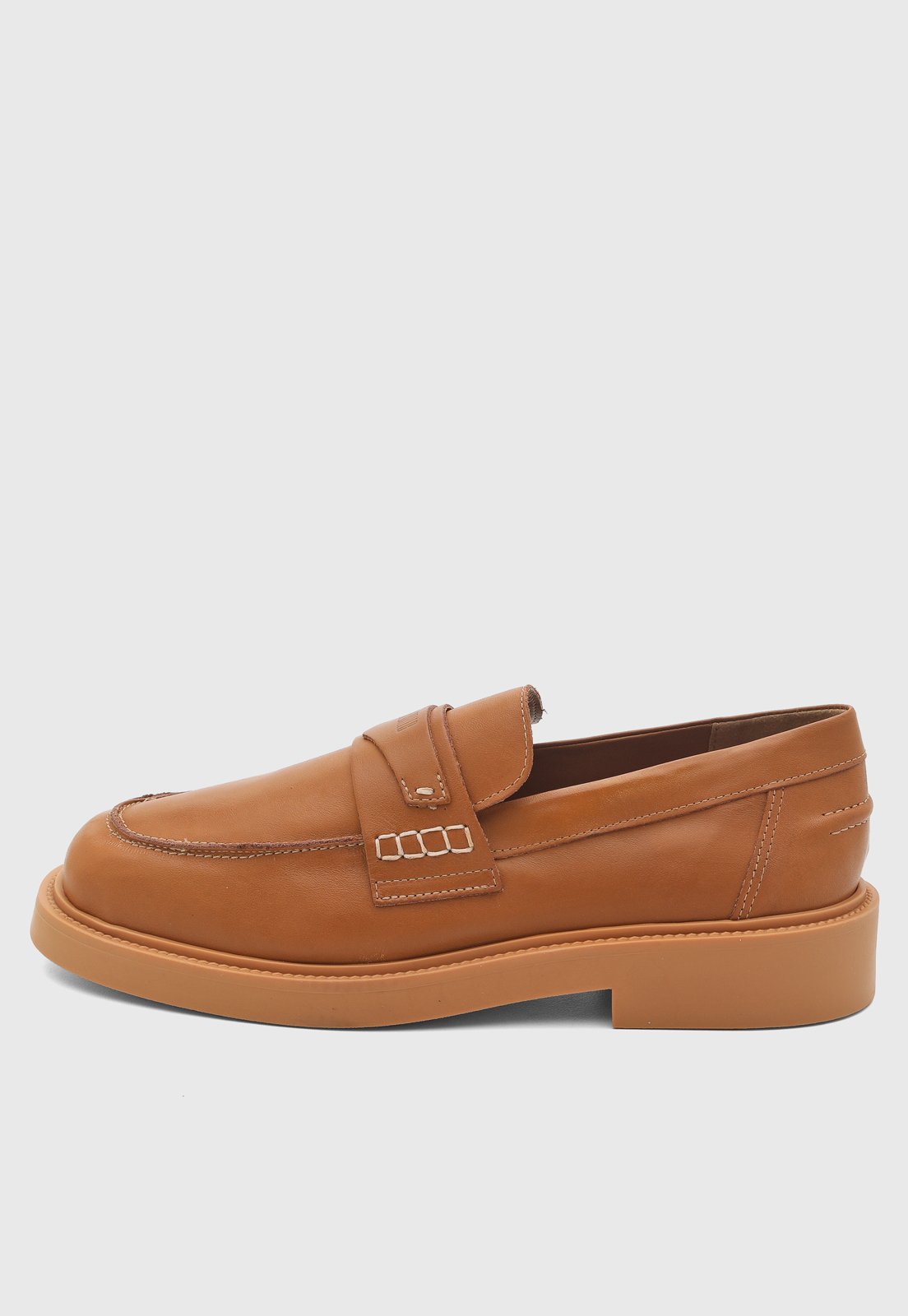 Mocassim Feminino Santa Lolla Couro Caramelo