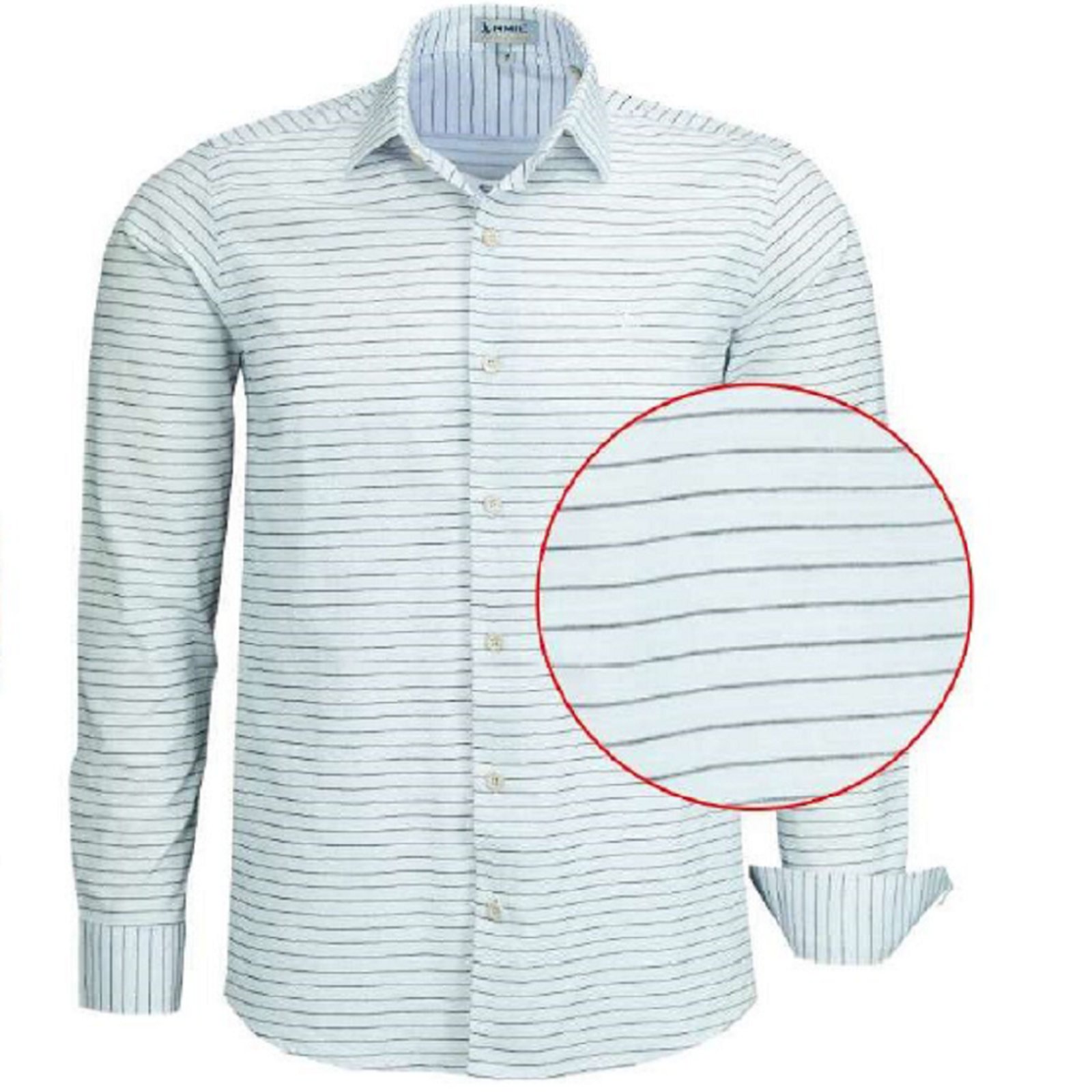 Camisa Social Ad Listada Algodão Manga Longa Original Amil brc