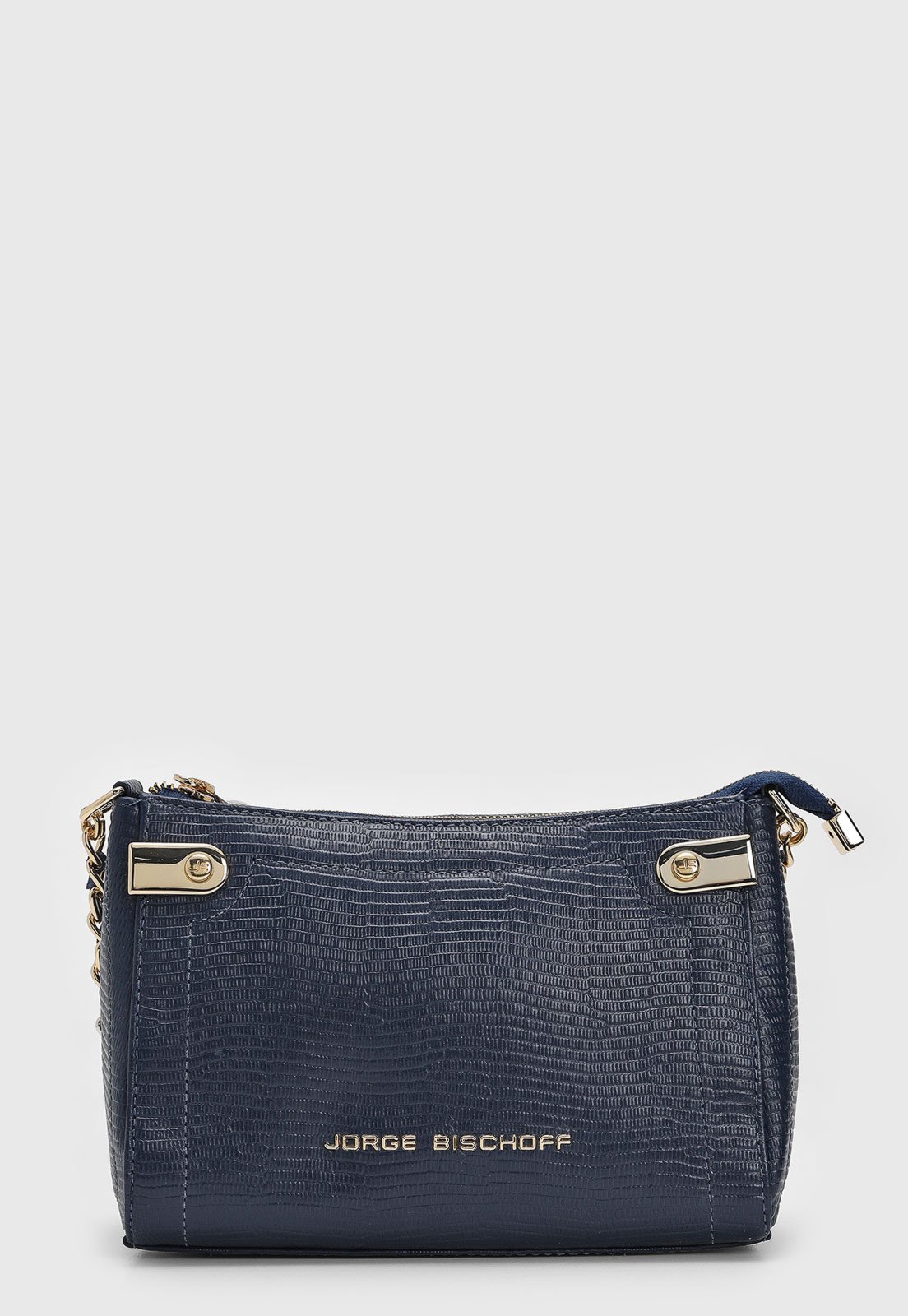 Bolsa Feminina Jorge Bischoff Alça Corrente Azul