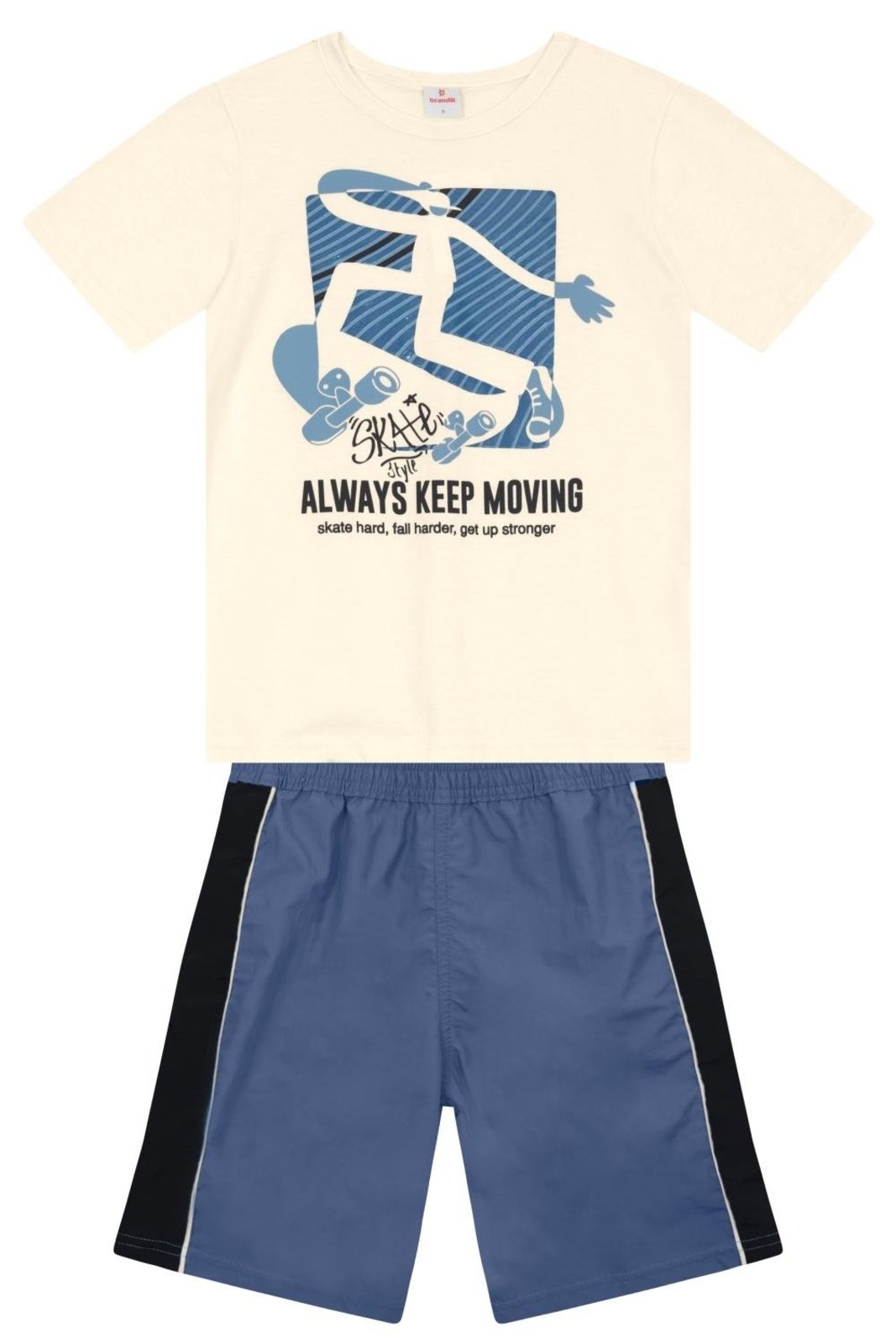 Infantil - Conjunto menino em meia malha Brandili