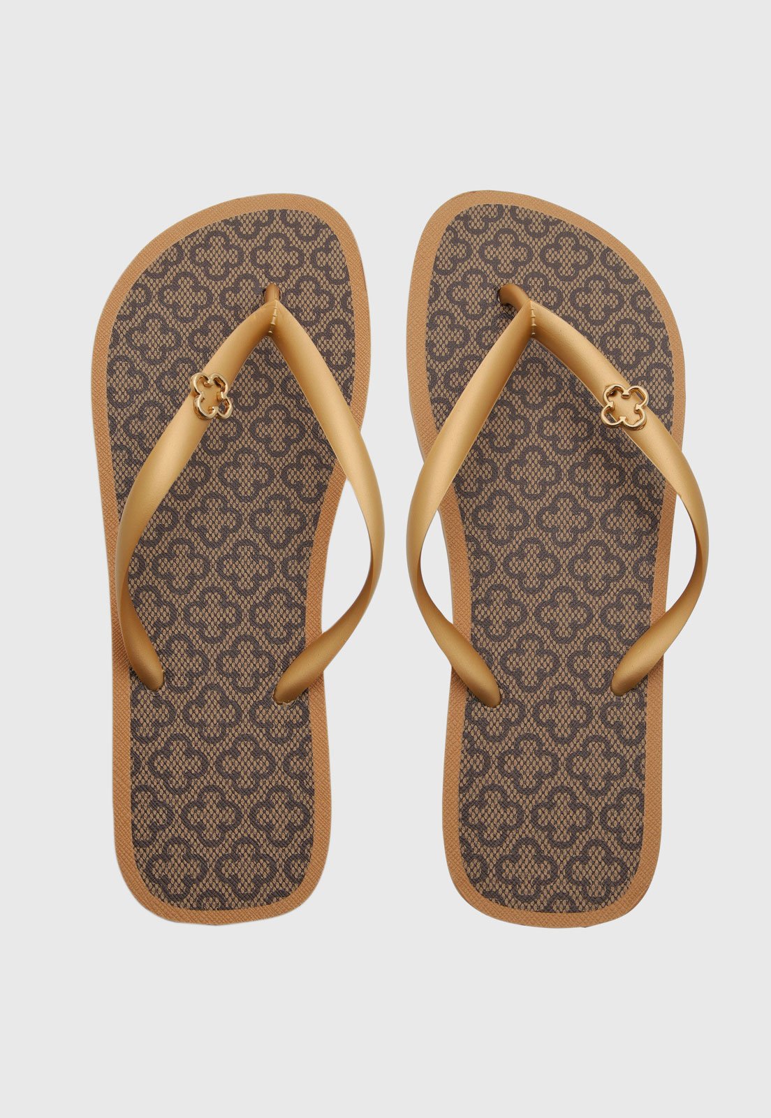 Chinelo Feminino Capodarte Tiras Finas Dourado
