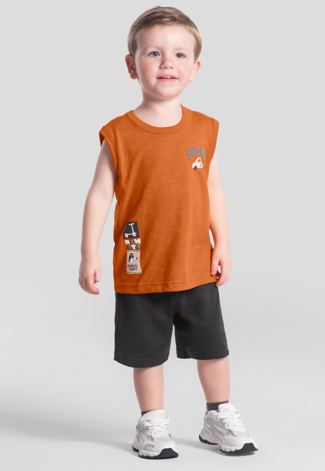 Infantil - Conjunto menino de carrinho Brandili