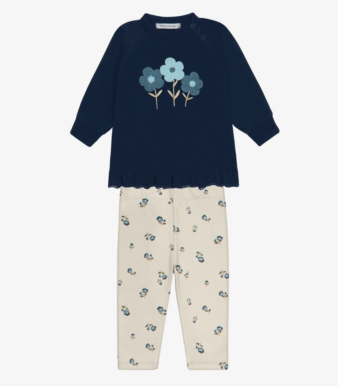 Infantil - Conjunto Blusão com Legging Menina Trick Nick Azul