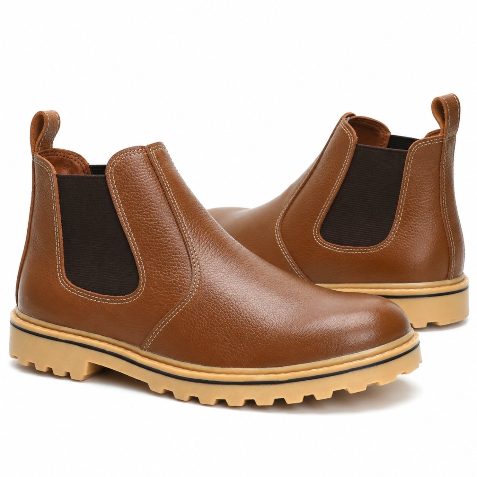 Bota Casual Chelsea Masculino Coturno Confortável Resistente Botina Elegante Agro