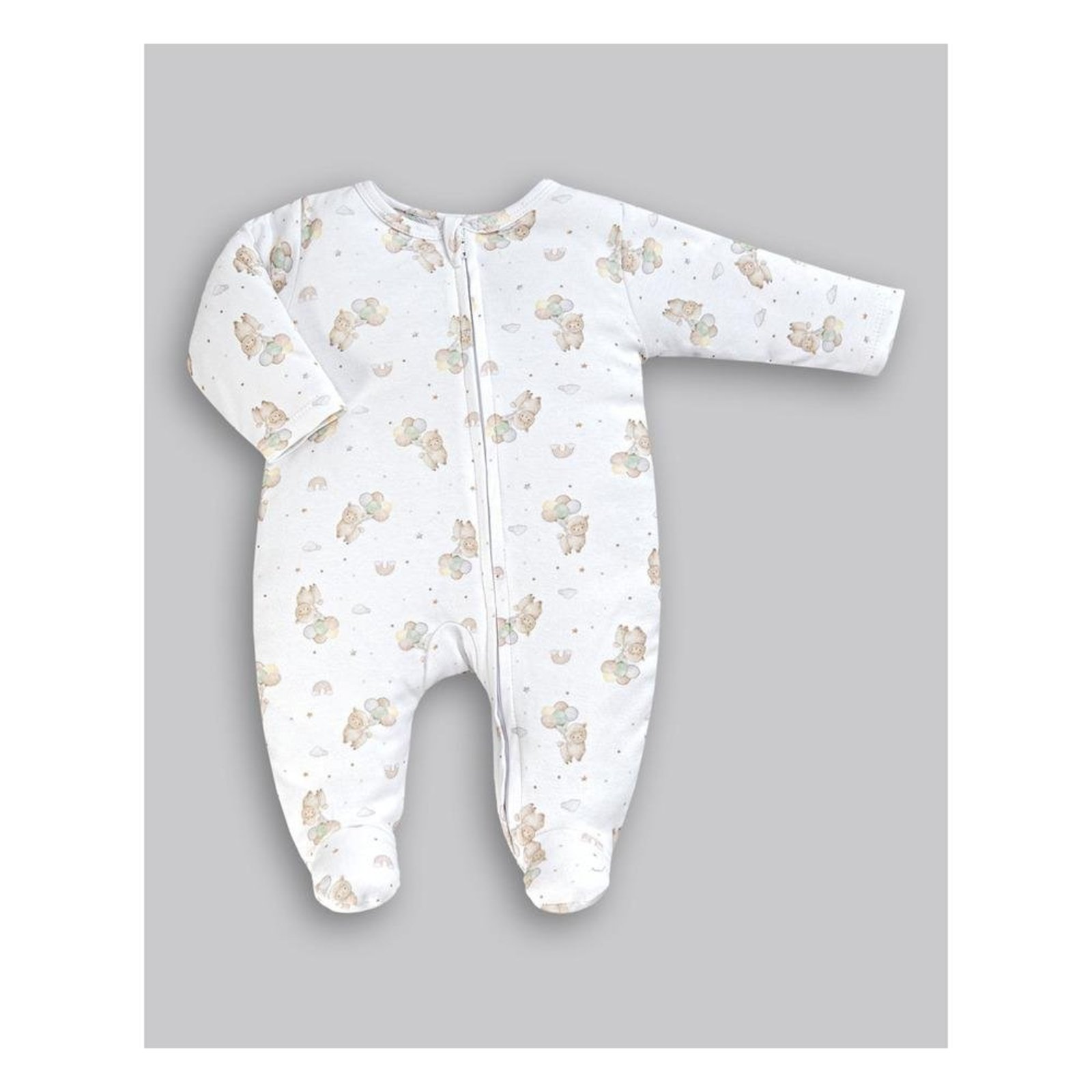Infantil - Macacão Longo de Estampado Anjos Baby Branco P Branco
