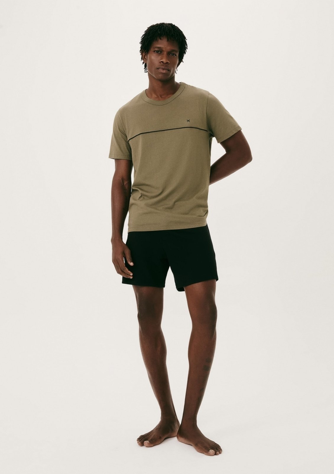 Vista 2 Pijama Masculino Curto Em Algodão Hering HERING INTIMATES off-white HERING INTIMATES off-white