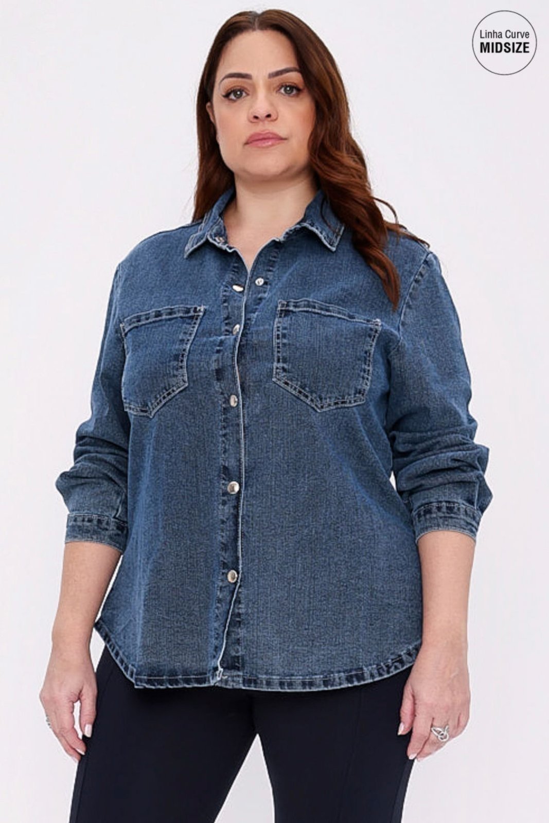JAQUETA JEANS MAIS GATA MARINHO Gatabakana