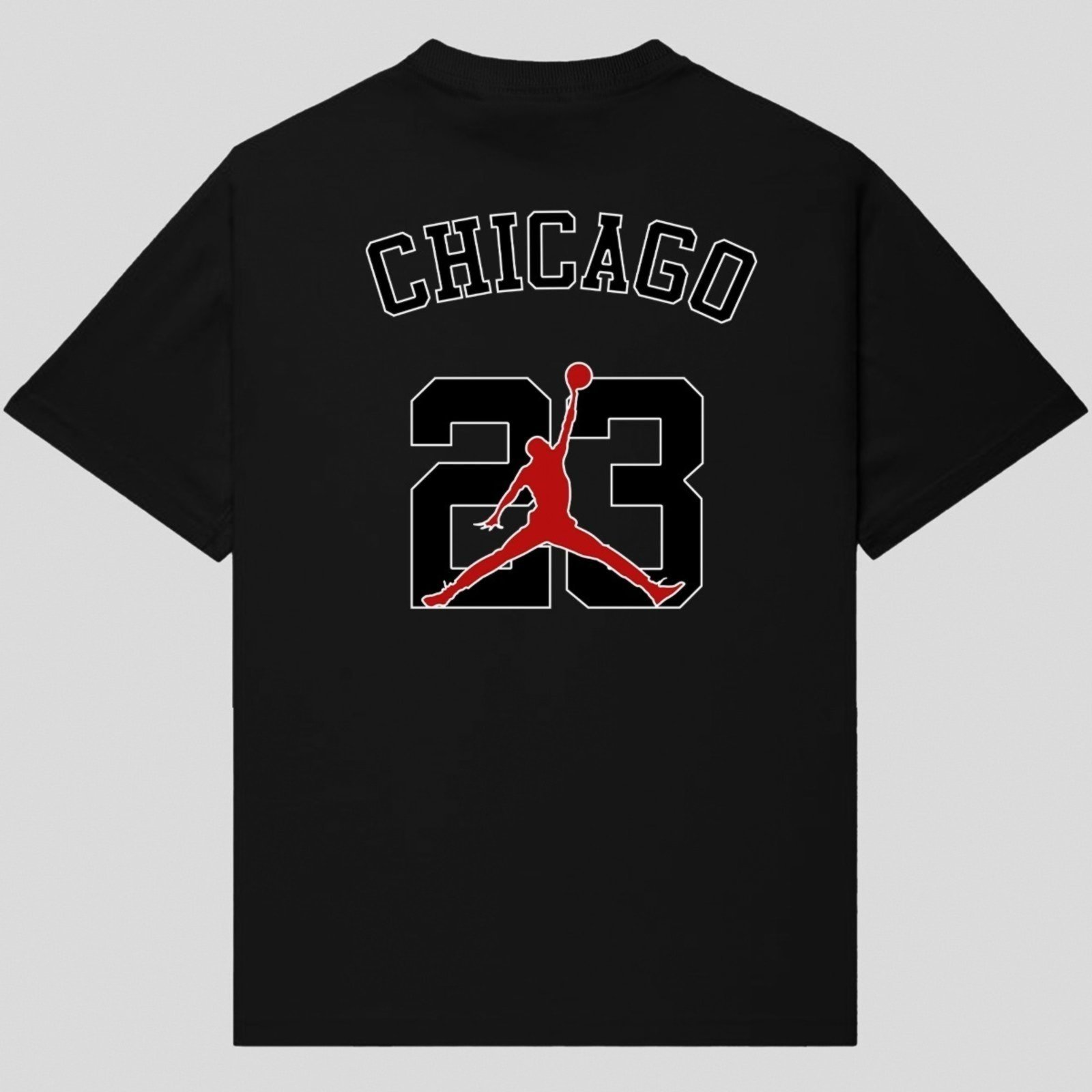 Camiseta Oversized Streetwear Off-Y Bulls 23 Black