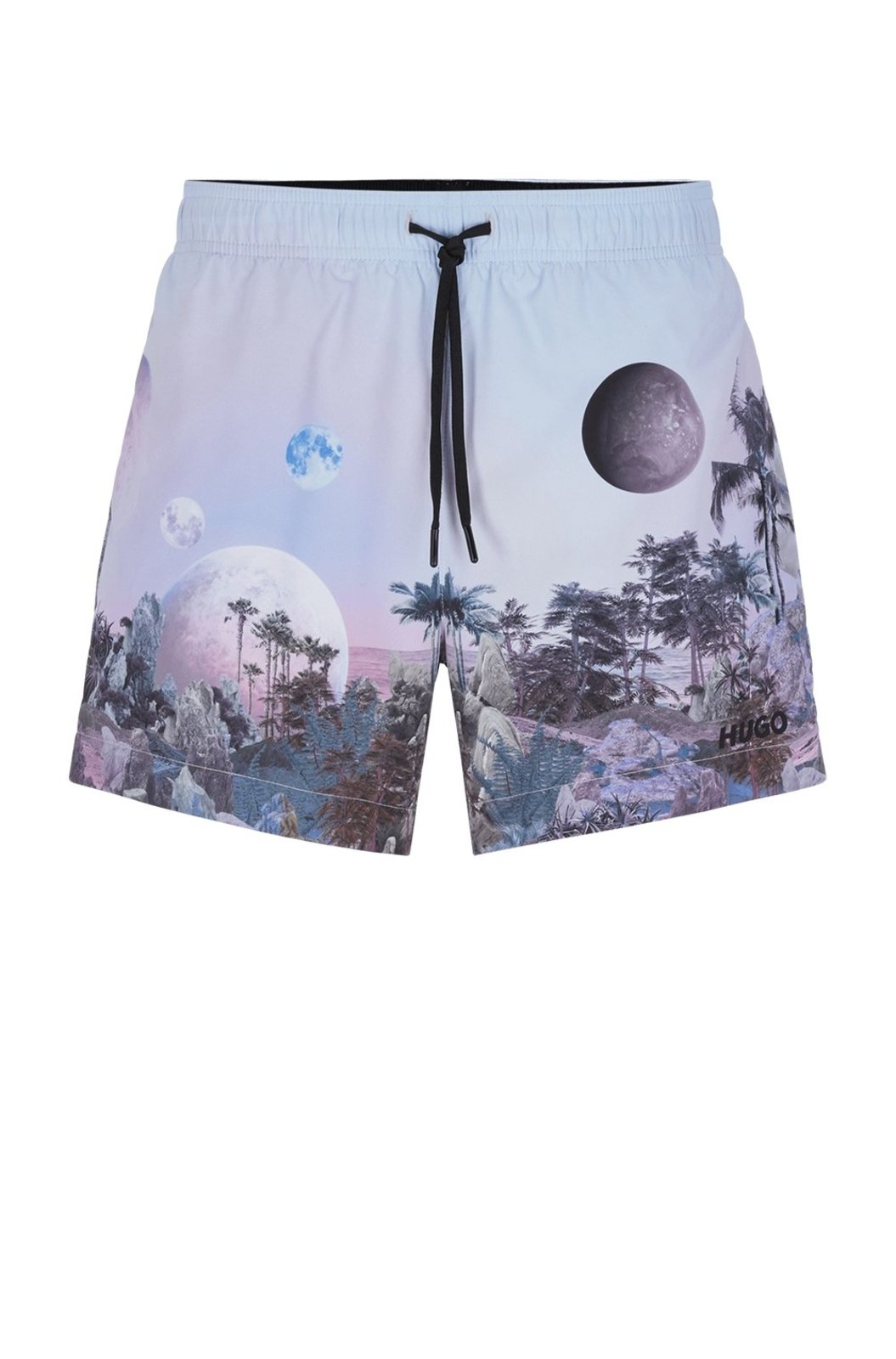 Shorts De Natação Estampados De Secagem Rápida Roxo - EG-XL