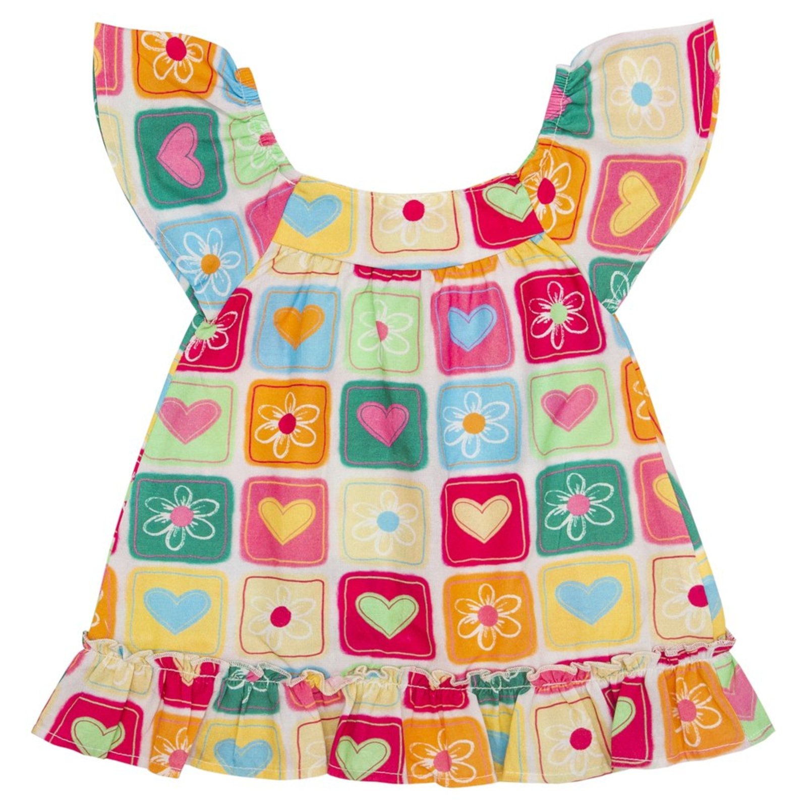 Infantil - Blusa Look Jeans Bata Estampada Love