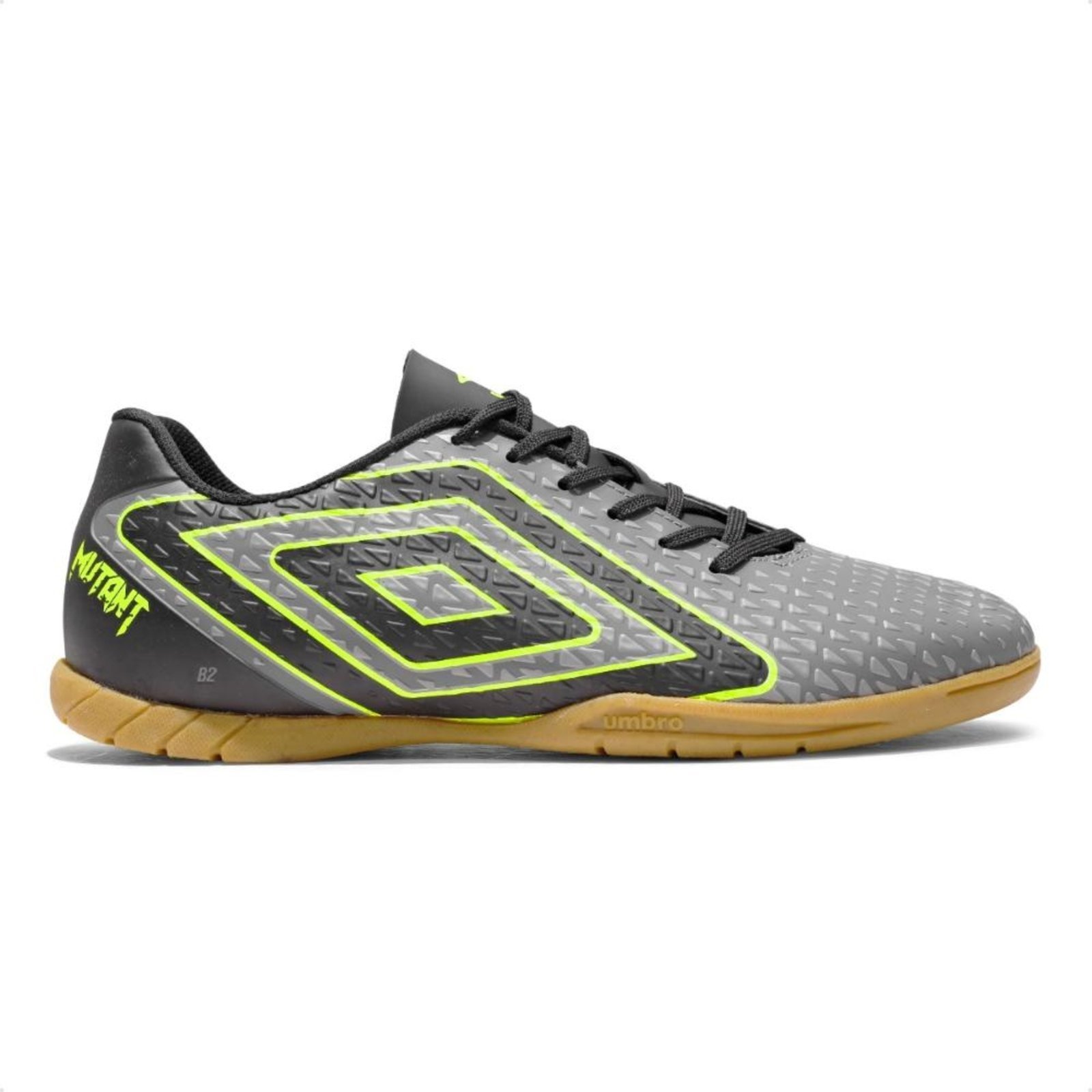 Chuteira Futsal Umbro Mutant Masculino Cinza