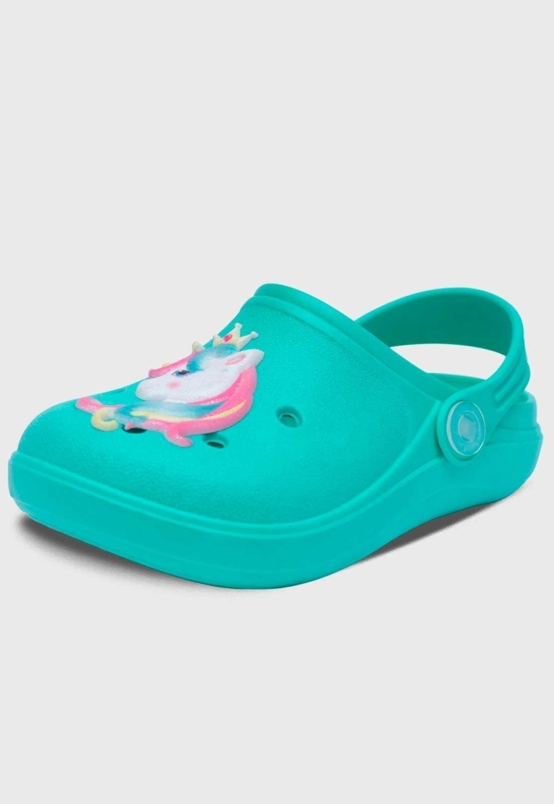 Infantil – Babuche Feminino Popidi Menina Unicornio Verde