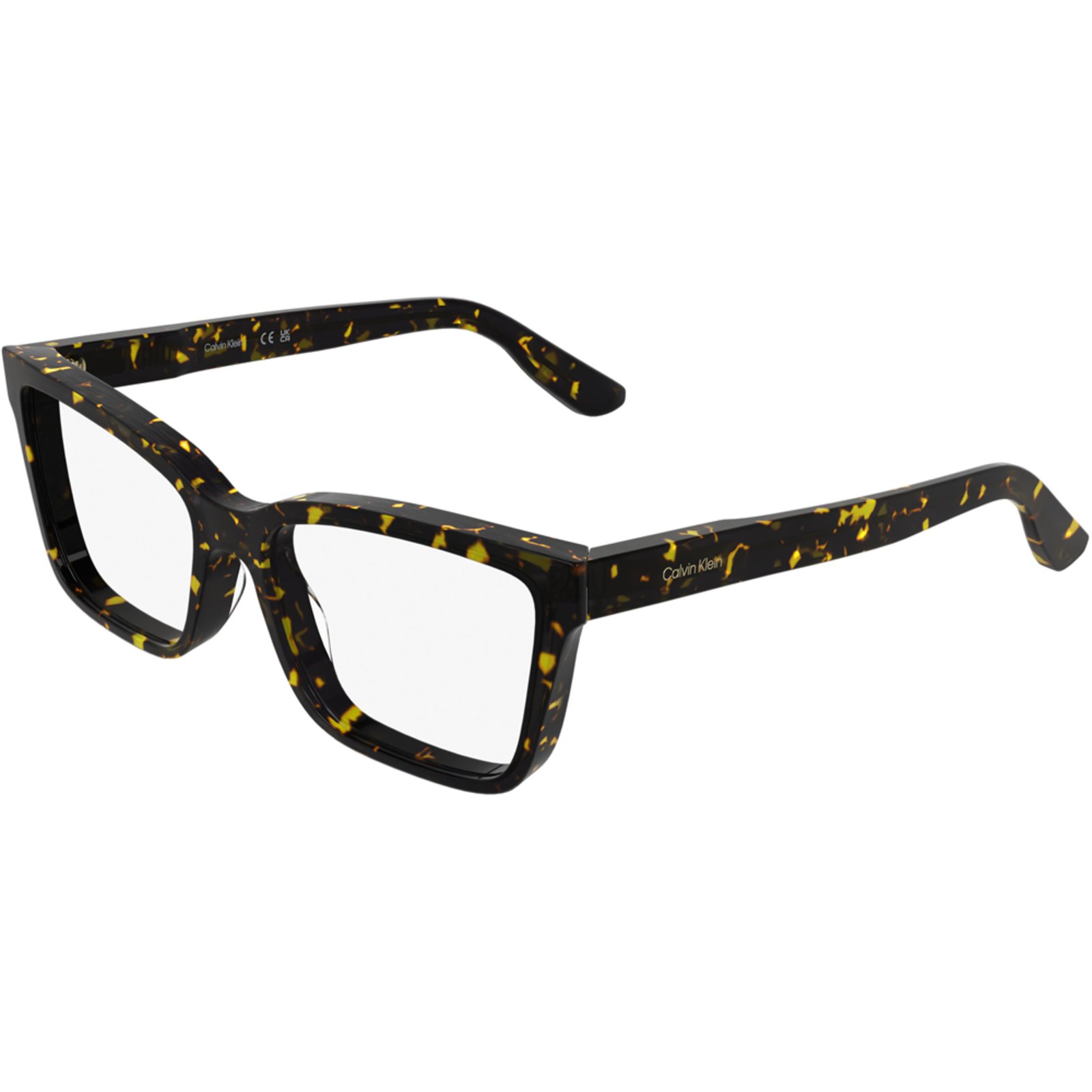 Vista 2 Armação Calvin Klein CK25543 242 Feminino amarelo Calvin Klein amarelo