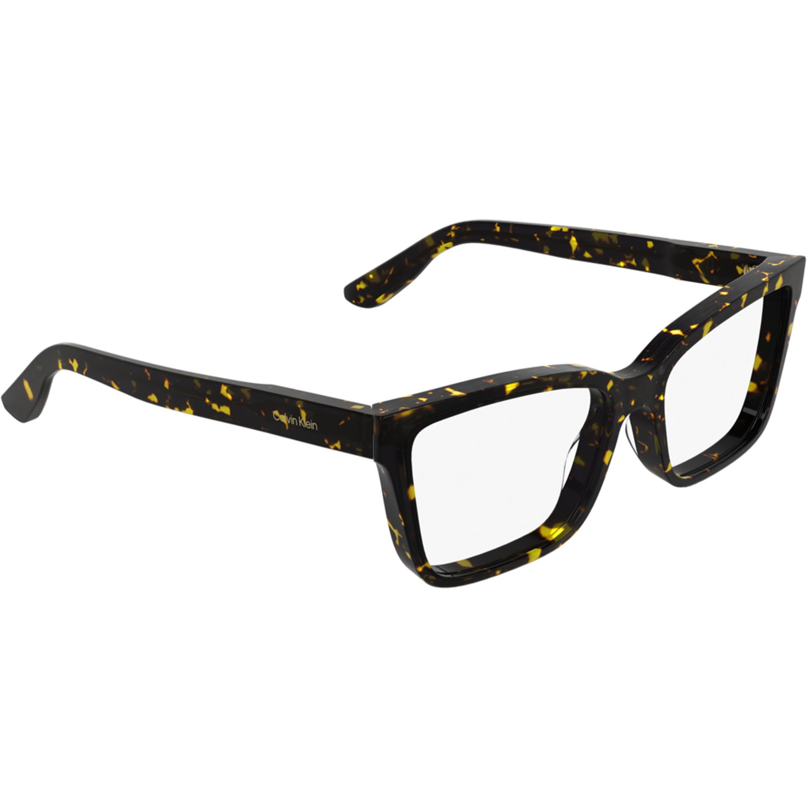 Vista 3 Armação Calvin Klein CK25543 242 Feminino amarelo Calvin Klein amarelo