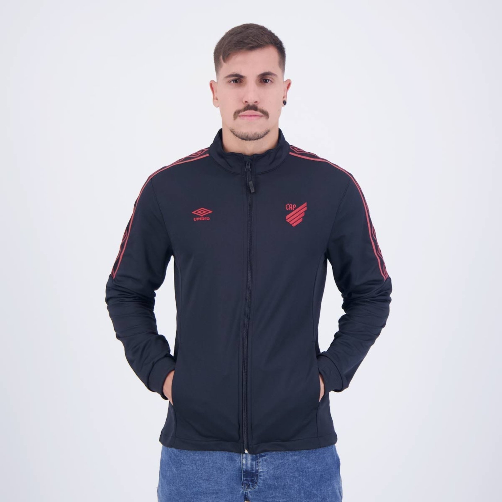 Jaqueta Umbro Athletico Paranaense Viagem 2024 Preta